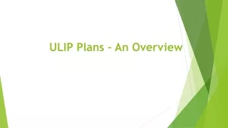 ulip plans an overview