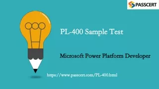 pl 400 sample test pl 400 sample test