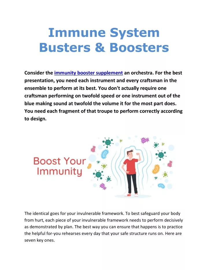 immune system busters boosters