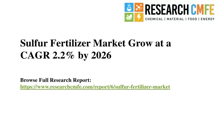 sulfur fertilizer market grow at a cagr