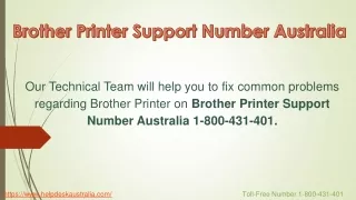 Fix Printer Problem From Brother Printer Support Number Australia 1-800-431-401