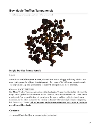 buy magic truffles tampanensis