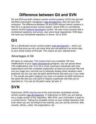 difference between