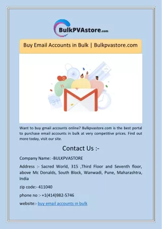 buy email accounts in bulk bulkpvastore com
