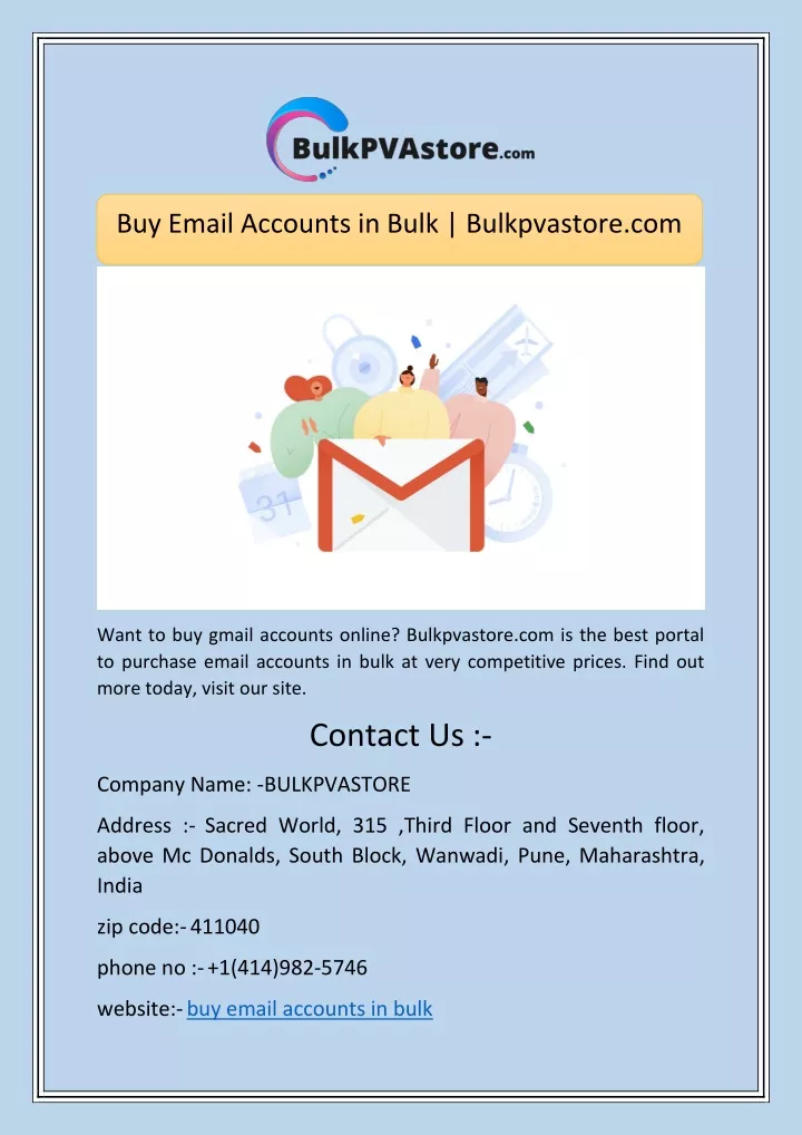 buy email accounts in bulk bulkpvastore com