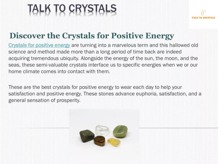 talk to crystals