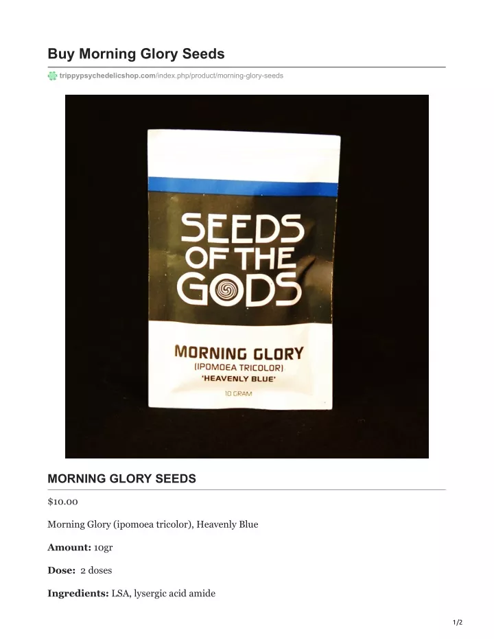 buy morning glory seeds