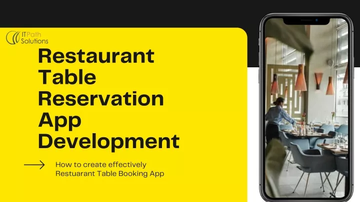 restaurant table reservation app development