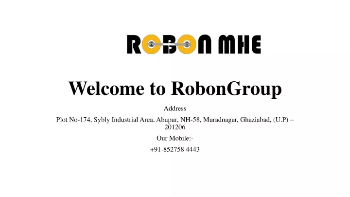 welcome to robongroup