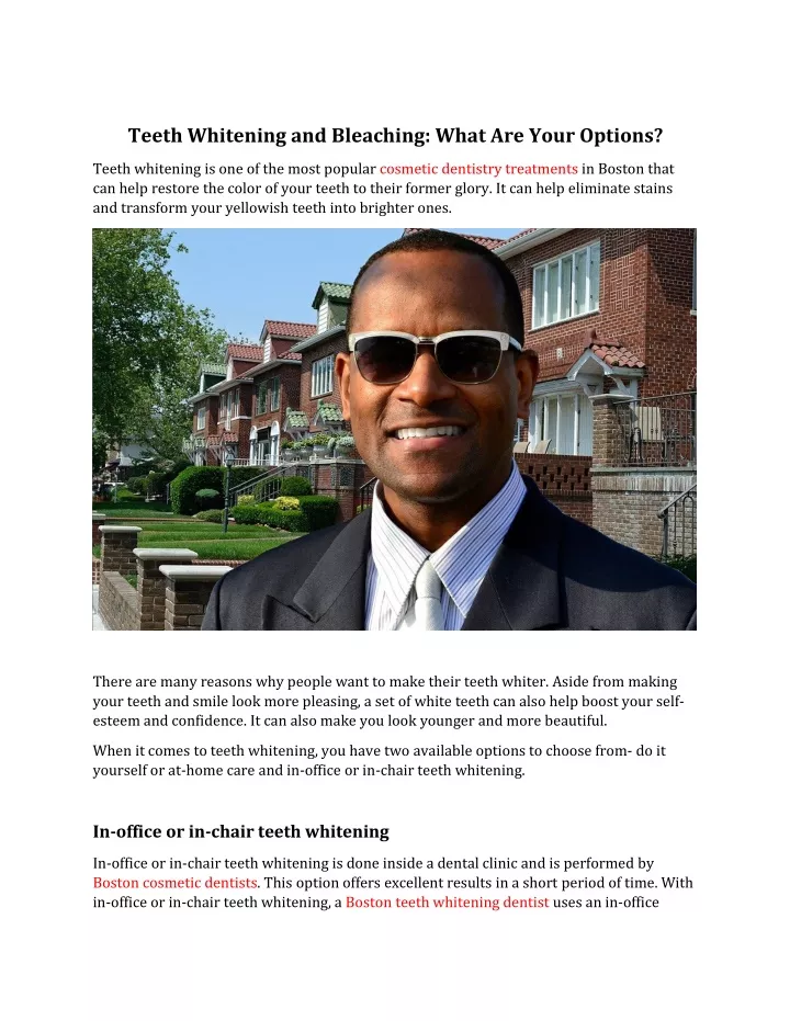 teeth whitening and bleaching what are your