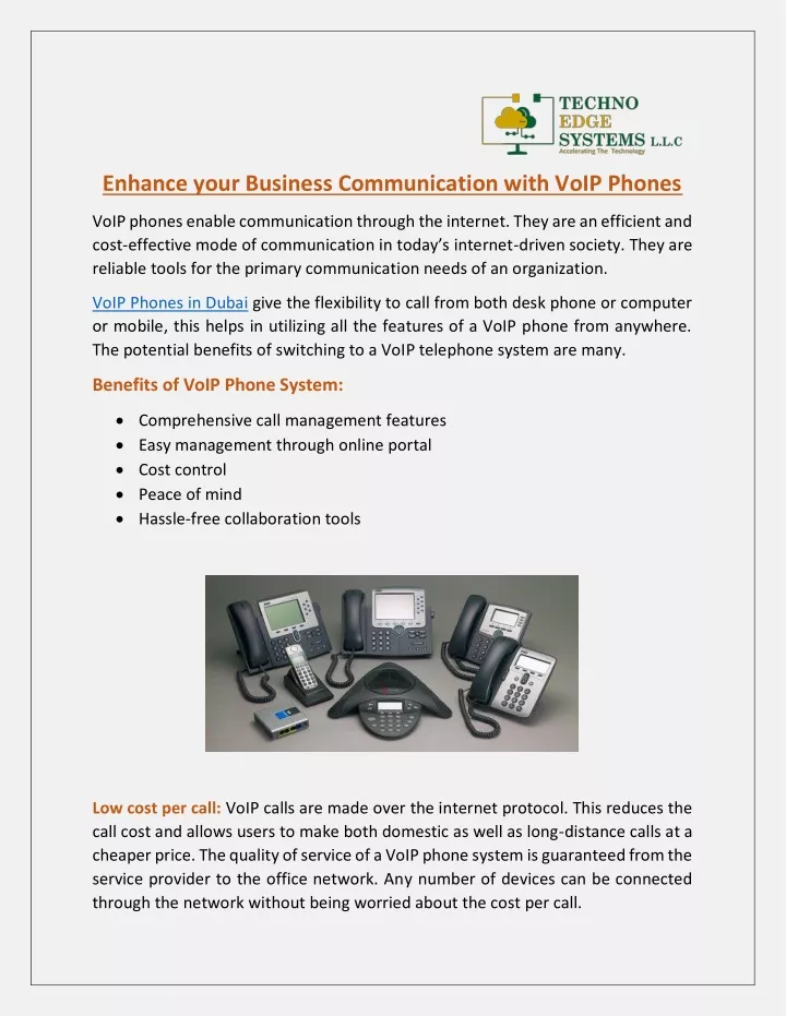 enhance your business communication with voip