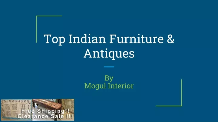 top indian furniture antiques