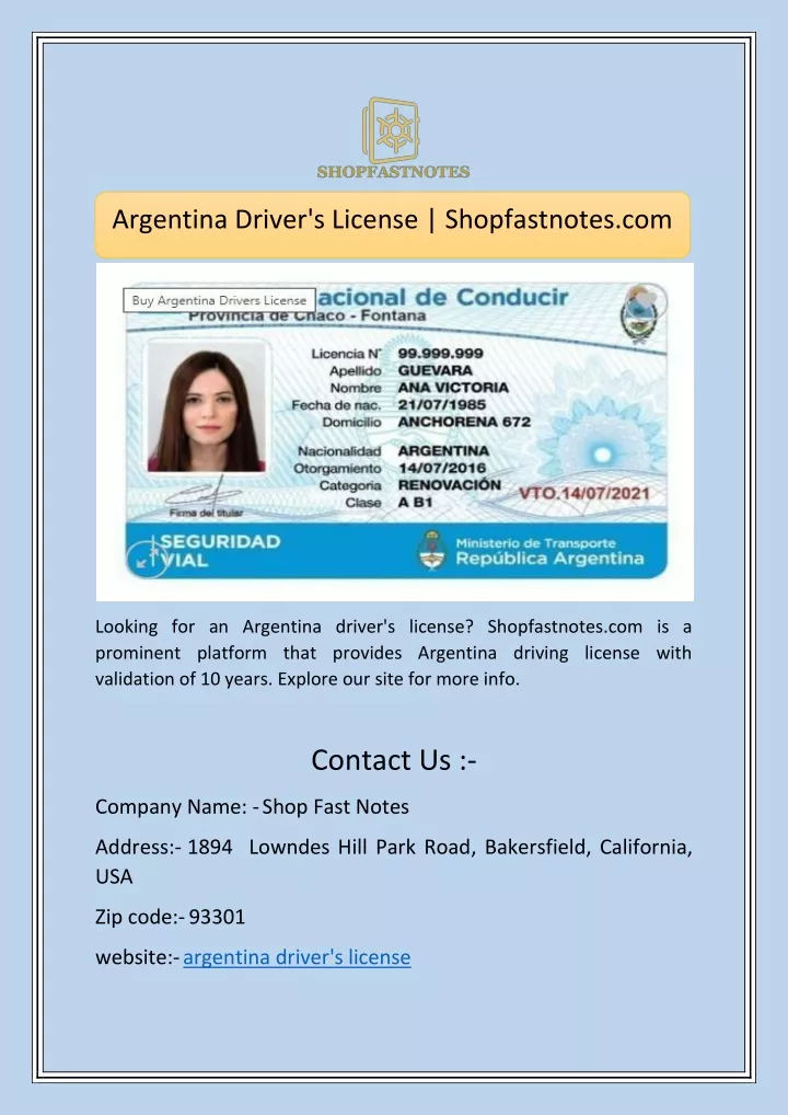 argentina driver s license shopfastnotes com