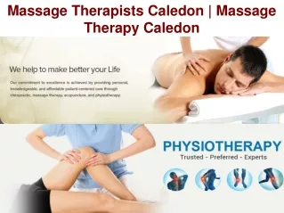 Massage Therapists Caledon | Massage Therapy Caledon