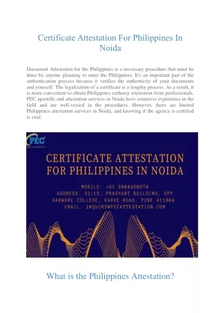 Certificate Attestation For Philippines In Noida-Om Shinde -JUNE BATCH-GROUP-A