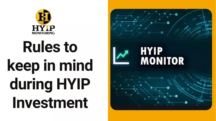rules to keep in mind during hyip investment