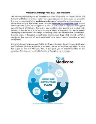 Medicare Advantage Plans 2021 - YourMedicare