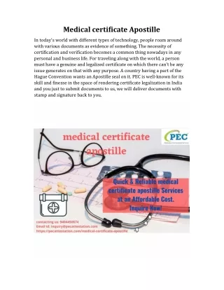 medical apostille
