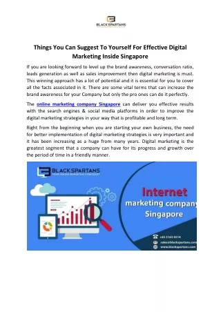 online marketing company Singapore