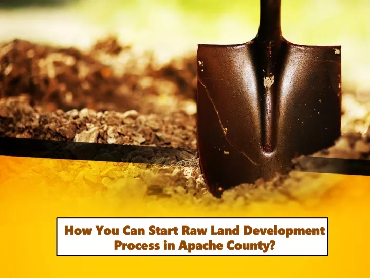 how you can start raw land development process