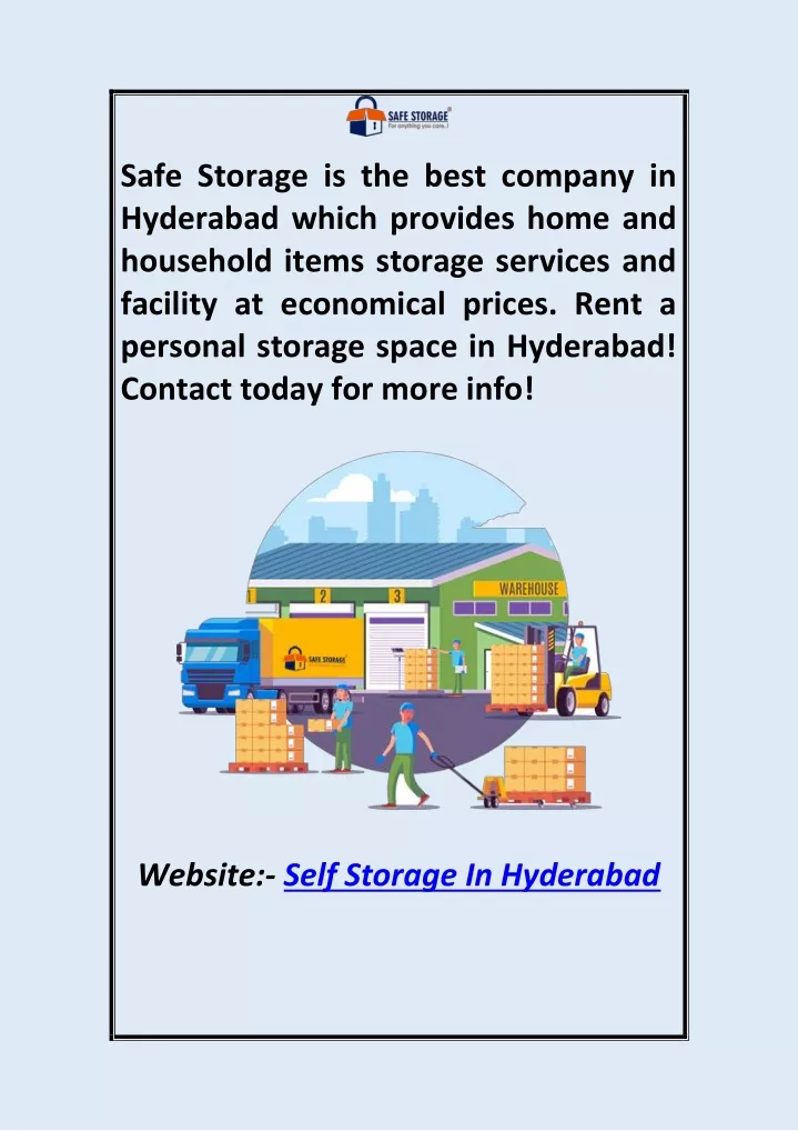 safe storage is the best company in hyderabad