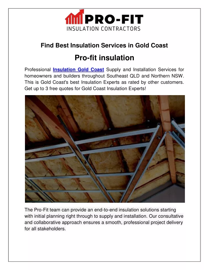 find best insulation services in gold coast