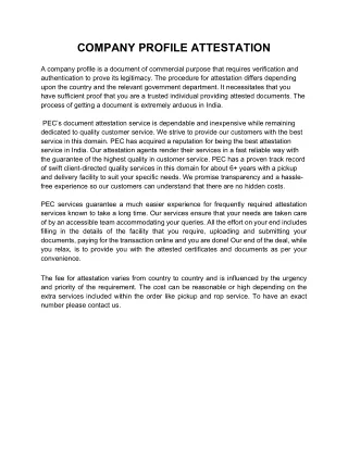 COMPANY PROFILE ATTESTATION (1)