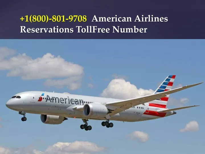 1 800 801 9708 american airlines reservations tollfree number