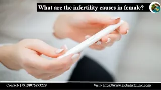 What are the infertility causes in female?