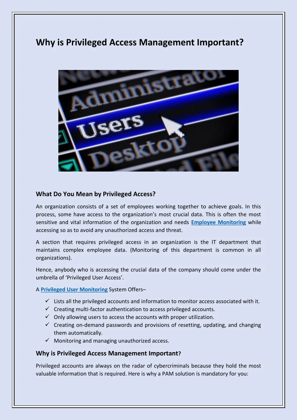 PPT - Why is Privileged Access Management Important? PowerPoint ...