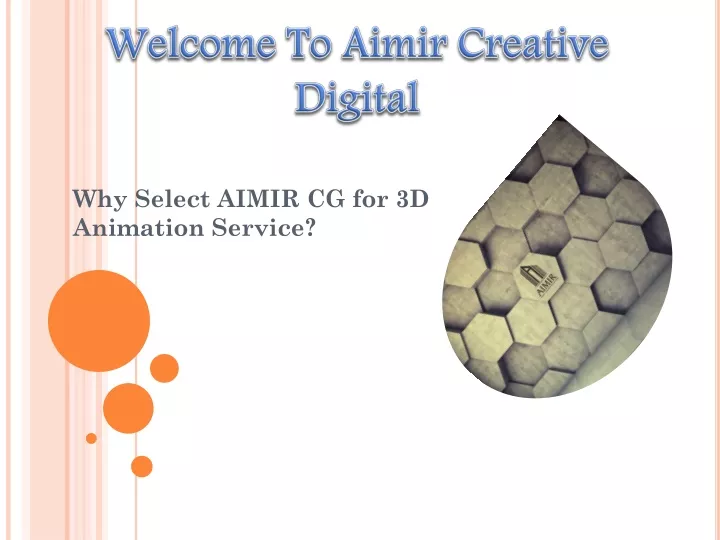 why select aimir cg for 3d animation service