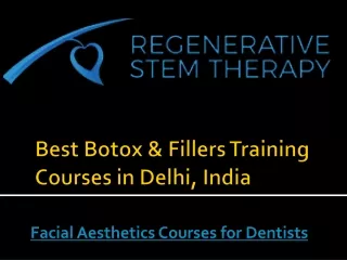 Best Botox & Fillers Training Courses in Delhi