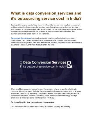 what is data conversion services