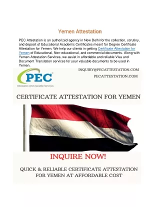 Yemen Attestation