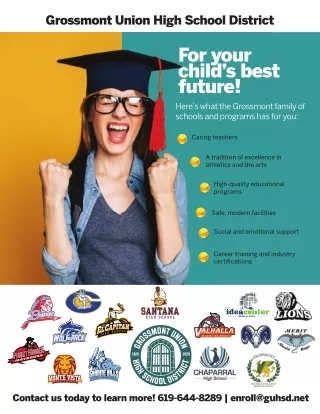 Grossmont Union High School District | We have best public Schools in San Diego