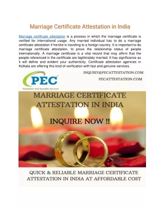 Marriage Attestation