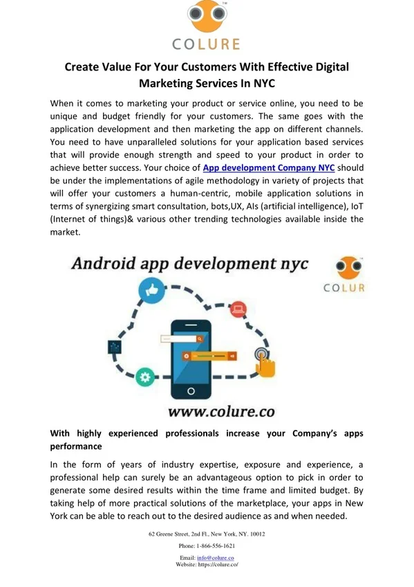 App development Company NYC