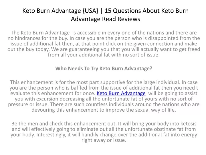 keto burn advantage usa 15 questions about keto burn advantage read reviews