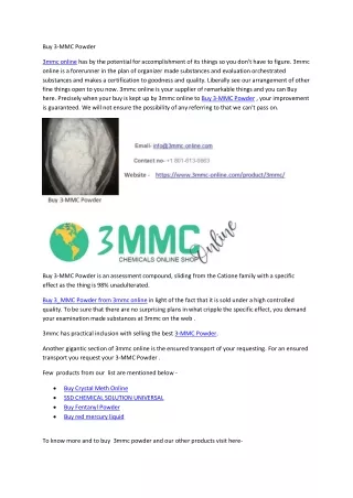 Buy 3-MMC Powder^- 3mmc-online.com*