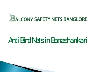 Anti Bird Nets in Banashankari