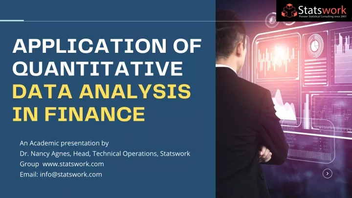 application of quantitative data analysis