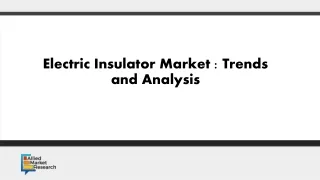 Electric Insulator Market : Trends  and Analysis