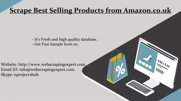 scrape best selling products from amazon co uk