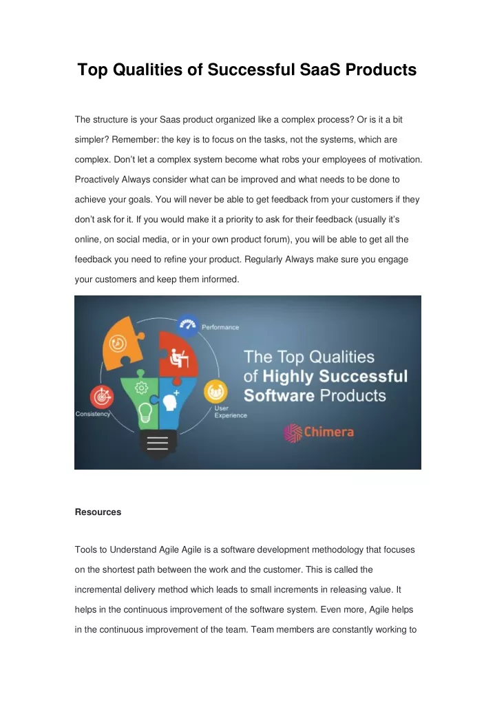 top qualities of successful saas products