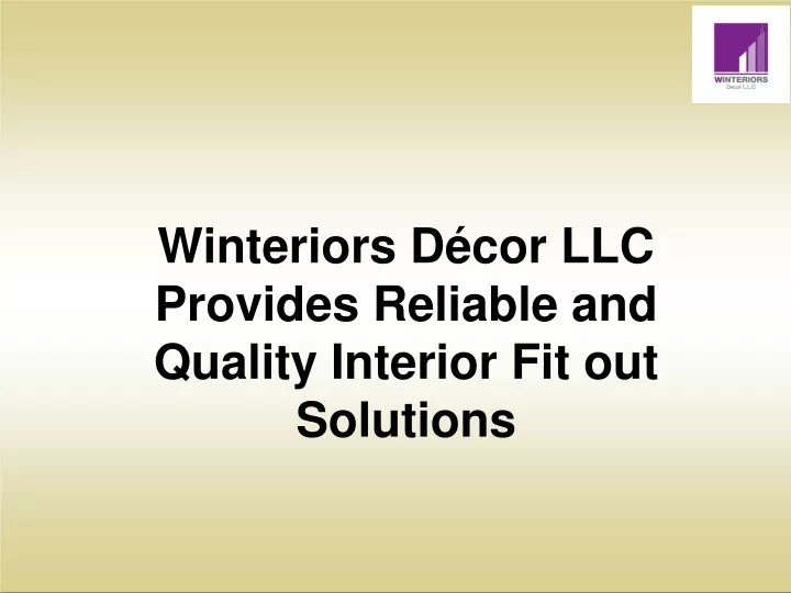 winteriors d cor llc provides reliable and quality interior fit out solutions
