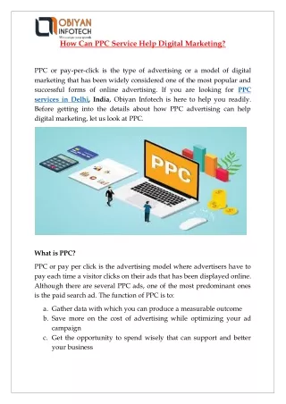 how can ppc service help digital marketing
