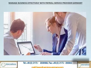 manage business effectively with payroll