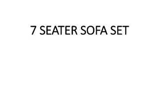 7 seater sofa set