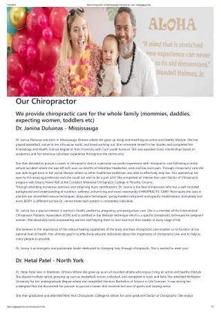 Best Chiropractor in Mississauga-Chiropractor near me - Gigglypanda