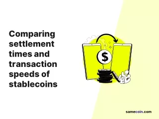 comparing settlement times and transaction speeds